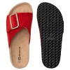 Alpine Swiss Heidi Womens Slide Sandals Cork Footbed Casual Slides Flat Sandals For Women Adjustable Buckle Comfortable Summer Beach Sandals - 4 of 4