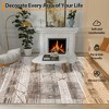 100% Polyester Towel Fabric Carpet - 200g Fleece Weight, Total 980Gsm, TPR Washable Foldable Bottom, Bohemian Style, Moyan Time-Space Design - 4 of 4