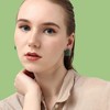 SOHI Women's Blue Oxidised Stone Stud Earrings - 3 of 3