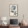 Art Remedy Delicate Blue Flower Minimalistic Botanical and Floral Art Prints Framed - 2 of 4