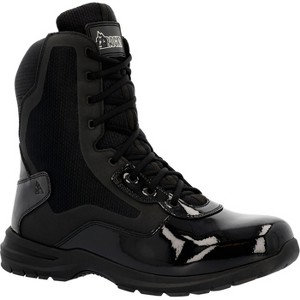 Men's Rocky Cadet 8" Black Side Zip Public Service Boot - 1 of 4