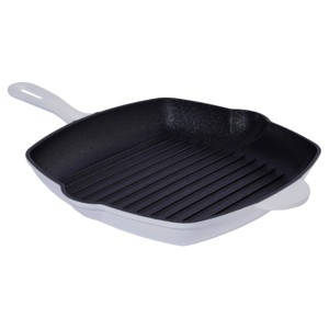 Kitchen HQ Diamond-Infused Ceramic Nonstick Cast Iron Square Grill Pan Refurbished - 1 of 3
