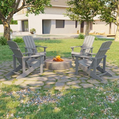 Sonkuki 4-Pack Recycled Plastic Wood Adirondack Chair