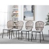 VYNXARIA 1+4£¬5pieces table and chair,white dining sets,kitchen sets,coffee sets - 2 of 4