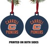 Carroll University Pioneers Logo Aluminum Holiday Christmas Tree Ornament - 2 of 4