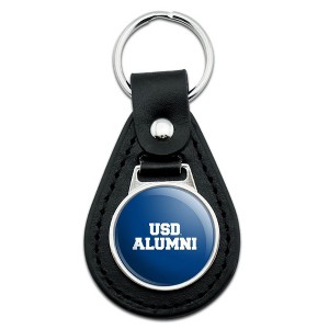 University of San Diego Alumni Black Leather Keychain - 1 of 4