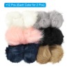 Unique Bargains Fluffy Soft Elastic Faux Fur Pom Poms for Hats Scarves Gloves 12 Pcs - 3 of 4