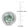 EVERLY JEWELRY | Sterling Silver 7 4/5 CT TGW Green Quartz- White Topaz Earrings - 2 of 3