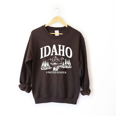 Simply Sage Market Women's Graphic Sweatshirt Idaho Forest Scene
