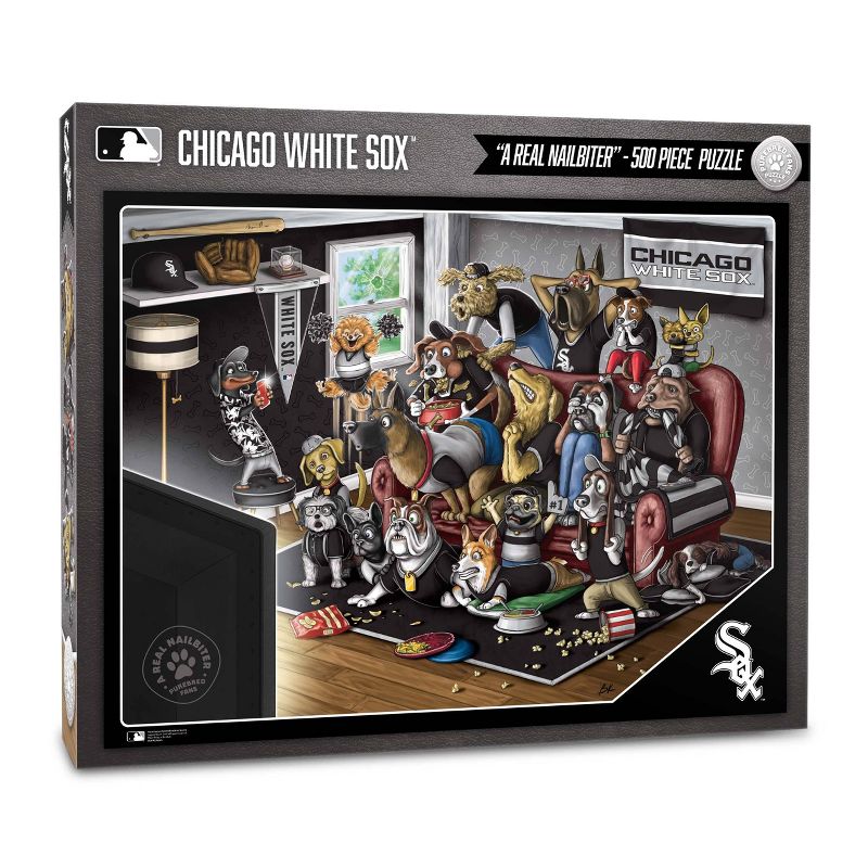 MLB Chicago White Sox Purebred Fans &#39;A Real Nailbiter&#39; Puzzle - 500pc, 1 of 4