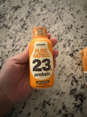 Pure Genius Liquid Protein Shot - Pineapple - 3.38 floz/4pk : Target