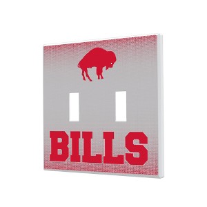 NFL AFC Historic Teams Linen Hidden-Screw Light Switch Plate for Double Toggle - 1 of 4