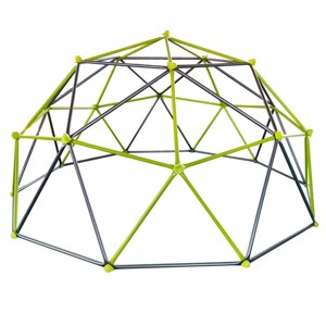 INFURNIC Nature Exploration Toys Kids Outdoor Climbing Frame Playground Dome Climber with Colorful Rocks, Black Green, 110.24"*110.24"*55.12" - 1 of 4