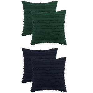 Unique Bargains Cotton Home Decor Throw Pillow Covers for Couch Sofa 4 Pcs - 1 of 4