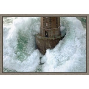 Amanti Art Phares dans la Tempete La Jument by Jean Guichard Framed Canvas Wall Art - 1 of 4