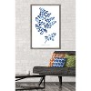 Trends International Jean Plout - Indigo Botanical Adiantum Assimle Framed Wall Poster Prints - 2 of 4