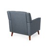 Dexmalle Mid Century Accent Chair Fabric Arm Chair With Rubber Wood Legs - 4 of 4