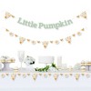 Big Dot of Happiness Little Pumpkin - Fall Birthday Party or Baby Shower Letter Banner Decoration 36 Banner Cutouts and Little Pumpkin Banner Letters - 2 of 4