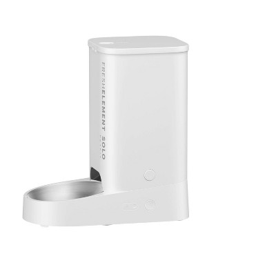 White Stainless Steel Wi-Fi Automatic Pet Feeder