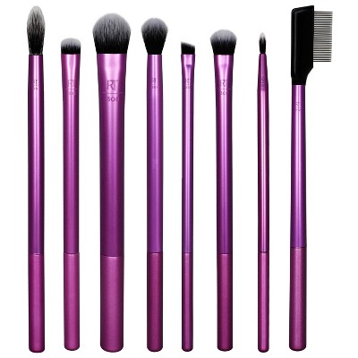 Real Techniques Everyday Eye Essentials Makeup Brush Kit - 8pc : Target