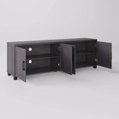 Virlomi Dark Grey 71" TV Stand with Cabinet for TVs up to 85"