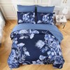 BAGOKIE 7 Pieces Floral Bed in a Bag  Comforter Set for All Season - 3 of 4