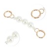 Unique Bargains Durable Faux Pearl Bag Extender Chain Light Gold Tone White 1 Pc - 3 of 4