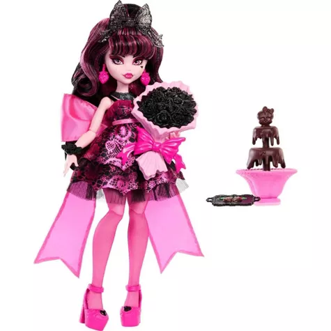 Monster High Draculaura Fashion Doll in Monster Ball Party Dress with Accessories, image 4 of 7 slides