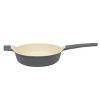 Oster Rooney 4.1 Quart Ceramic Nonstick Cast Aluminum Saute Pan with Lid in Grey - 2 of 4