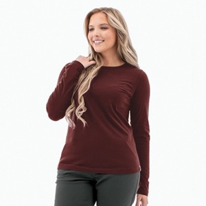 Old Ranch Brands Women's Teton Long Sleeve Scoop Tee - 1 of 4