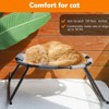 Elevated Dog Bed for Small Dogs with Washable Breathable Mesh and Removable Steel Frame Raised Cooling Pet Cot - 4 of 4