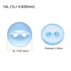Unique Bargains Round Resin 2-Hole Fish Eye Craft Replacement Sewing Button 10 Pcs - 2 of 4