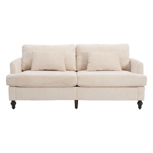TiramisuBest Mid Century Modern chenille Fabric Loveseat sofa, Modular Sectional Sofa with Storage, Sideboard Buffet Style Design for Living - 1 of 4