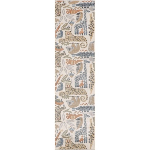 Nourison Kids Washable Safari Animals Indoor Rug - image 1 of 4