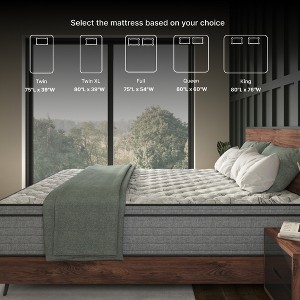 Vynxaria 10-Inch Twin Cooling Gel Memory Foam Hybrid Mattress: Sleep Cool, Sleep Well - 1 of 4
