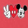 Women's - Disney - Peace Love Mickey Short Sleeve Graphic T-Shirt - 2 of 4