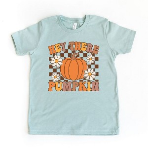 The Juniper Shop Hey There Pumpkin Flowers Kids Short Sleeve Tee - 1 of 2