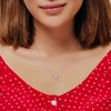 EVERLY JEWELRY | Sterling Silver 3/4 CT DEW Created Moissanite  Fashion Pendant With Chain - 4 of 4