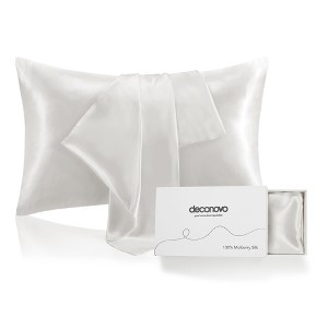 Deconovo 100% Mulberry Silk Pillowcase – 22 Momme - 1 of 4