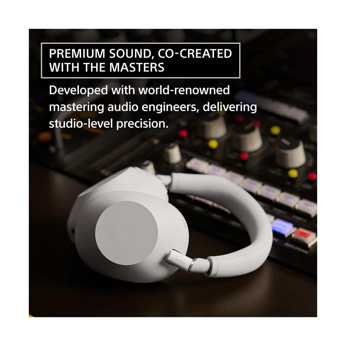 Sony WH-1000XM6 Wireless Noise Canceling Headphones, Platinum Silver with Wood Headphone Stand - thumbnail 6