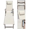 23.63 "Aluminum Outdoor Folding Reclining Adjustable Patio Chaise Lounge Chair - 4 of 4