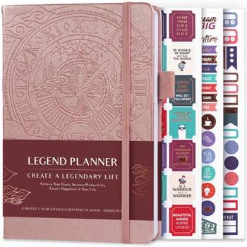 Undated Planner Weekly 5.5"x8" Rose Gold - Legend Planner