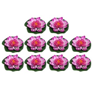 Unique Bargains Artificial Lotus Flower for Garden Ponds Pool Decoration - 1 of 4