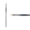 Creative Mark Imperial Professional Chungking Hog Bristle Brush - Filbert , Handmade Long Handle Oil Paint Brushes for Artists, Nickel-Plated Brass - 2 of 4