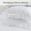 TackView Ruffle Duvet Cover,2pc Farmhouse Shabby Vintage Ruffled Bedding Set - 2 of 4