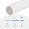 Unique Bargains High Impact Water Plumb Cable Sleeve PVC Rigid Round Pipes 13" Length - 3 of 3