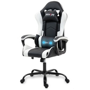 Bosmiller Ergonomic Gaming Chair Racing Style Office Chair, Computer Desk Chair, Swivel Reclining PU Leather PC Gamer Chair - 1 of 4