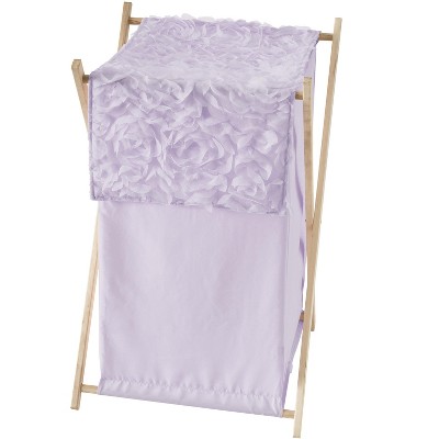 Image of Sweet Jojo Designs Girl Laundry Hamper Rose Lavender Purple