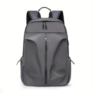 Wikineon PU Backpack Fashion Large Capacity Men's Casual Backpack Commuter Trend Backpack Student School Bag - 1 of 4