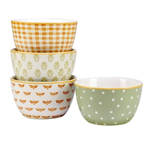 Set Of 4 Sunflowers Forever Ice Cream Bowls Certified International Target